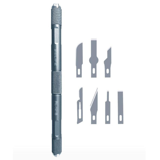 RELIFE RL-101B 8 In 1 Motherboard Repair Blade Set Carving Glue Removal Knife Screen Protector Cutting Knife