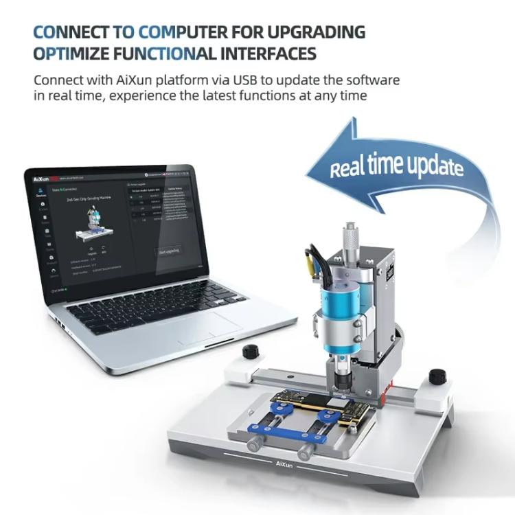AiXun 2nd Generation Intelligent BGA Chip Polisher Phone Motherboard Automatic Repair Screen IC Degumming Machine