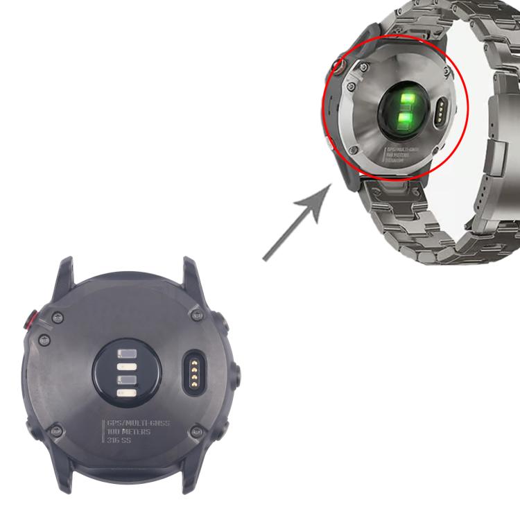 For Garmin Fenix 6x Original Disassembled Back Cover, For Garmin Fenix 6x(Original), For Garmin Fenix 6x(Original,Silver)
