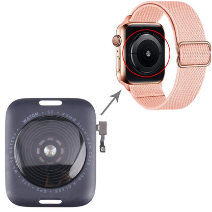 Glass Back Cover With Wireless Charging Coil For Apple Watch Series SE 2022 44mm GPS Edition, For Watch Series SE 2022 44mm GPS