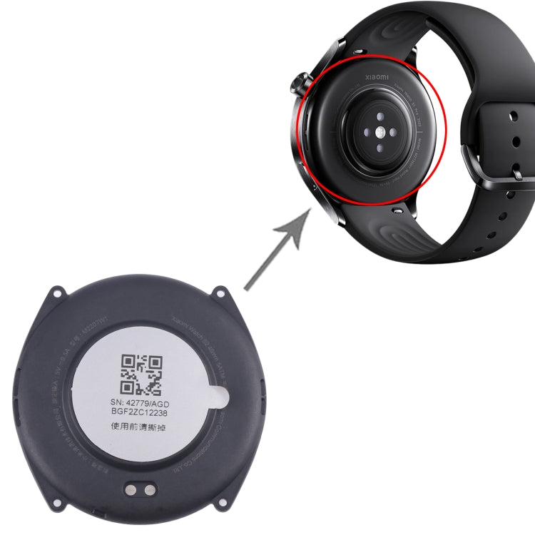 For Xiaomi Watch S2 46mm Original Rear Housing Cover, For Xiaomi Watch S2 46mm(Original)