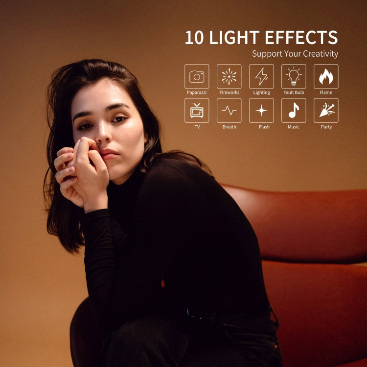 FEELWORLD FL125B 125W Bi-color Point Source Video Light, Bluetooth APP Control