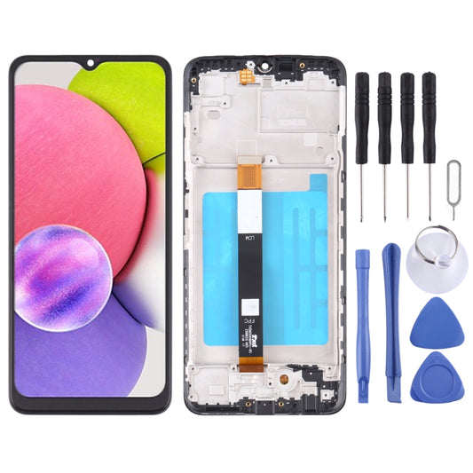 LCD Screen and Digitizer Full Assembly with Frame, For Samsung Galaxy A03s SM-A037U US Edition, For Samsung Galaxy A02s SM-A025F, For Samsung Galaxy A03 SM-A035F, For Samsung Galaxy A03s SM-A037F, For Samsung Galaxy A03s SM-A037G/A037M