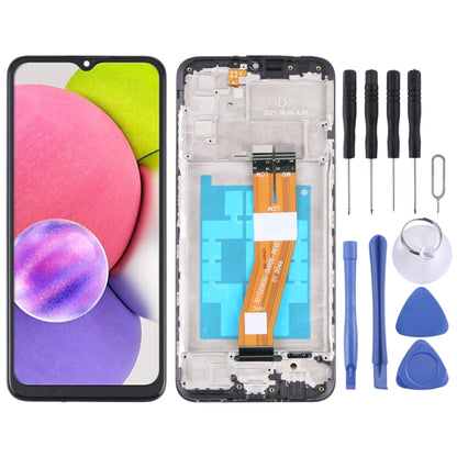 LCD Screen and Digitizer Full Assembly with Frame, For Samsung Galaxy A03s SM-A037U US Edition, For Samsung Galaxy A02s SM-A025F, For Samsung Galaxy A03 SM-A035F, For Samsung Galaxy A03s SM-A037F, For Samsung Galaxy A03s SM-A037G/A037M�����������������...