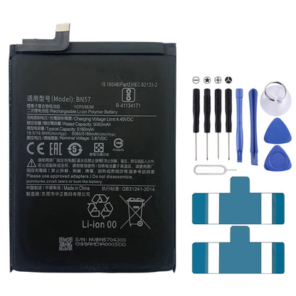 BN53 4820 mAh Li-Polymer Battery Replacement For Xiaomi Redmi Note 9 Pro 5G, BM37, BN51, BM52, BM4M, BM4Q, BN56, BM55, BN53, BN62, BM54, BM4X, BM4Y, BM57, BN59, BP42, 38, BP44, BM5A, BP47, BN66, BM58, BP43, BN57, BS01FA, BN60, BN80, BM4P, BN61