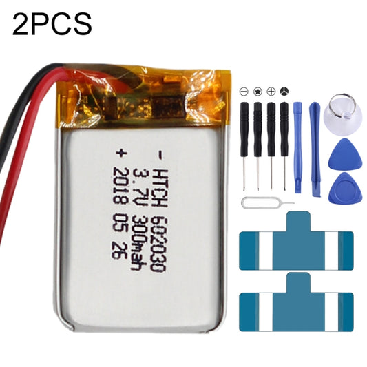 2 PCS Li-Polymer Battery Replacement, 602030 300mAh, 523450 1000mAh, 102050 1000mAh, 902030 500mAh, 803040 900mAh, 802035 500mAh, 602035 400mAh, 582728 400mAh, 103450 1800mAh, 603035 600mAh, 103040 1200mAh, 602535, 601260 400mAh, 803450 1500mAh��������...