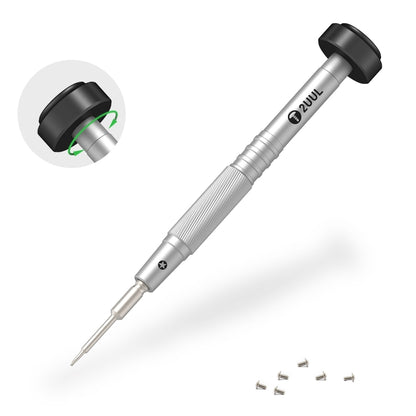 2UUL Colorful Flyshaft Screwdriver, Pentalobe 0.8mm, Corss 1.2/1.5, Convex Cross 2.5mm, Tri-point 0.6mm, Torx T2