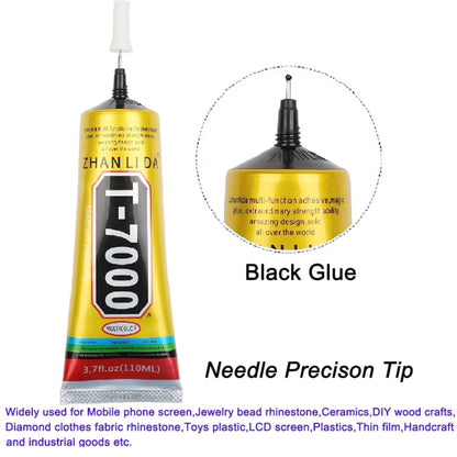 T7000 LCD Screen Black Glue Multifunction Universal DIY Adhesive Glue, 15mL T7000, 50mL T7000, 110mL T7000