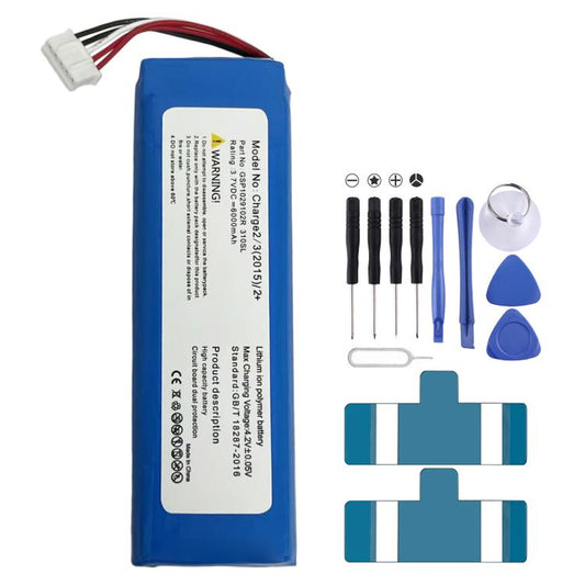 For JBL Charger 2+/Charge 2 Plus/Charge 3 2015 GSP1029102R 310SL P763098 6000mAh Battery Replacement, For JBL Charger 2+/Charge 2 Plus/Charge 3 2015, For JBL Boombox/Boombox 1, For JBL Xtreme 3, For JBL Link 10 Special Edition, For JBL Flip 2 2013/Flip...