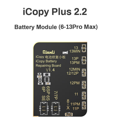 For iPhone 6 - 13 Pro Max Qianli iCopy Plus 2.2 Repair Detection Programmer, Battery Module