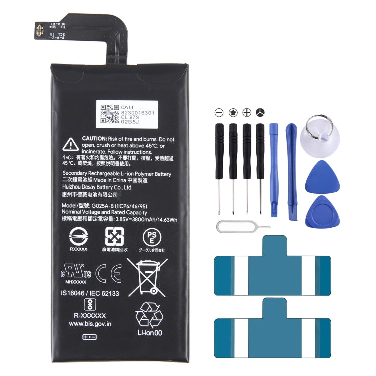 For Google Pixel 4a 4G 3080mAh Battery Replacement G025J-B, For Google Pixel 6a 5G, For Google Pixel 4 XL, For Google Pixel 5 XL, For Google Pixel 4, For Google GWRL2, For Google Pixel 3 XL, For Google Pixel 3, For Google Pixel 3A / 3 Lite�������������...
