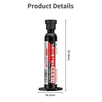 Qianli MEGA-IDEA Nano Solder Mask 3S Jump Wire UV Dry Fast Curing Glue, 1pcs, 2pcs, 3pcs, 5pcs