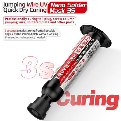 Qianli MEGA-IDEA Nano Solder Mask 3S Jump Wire UV Dry Fast Curing Glue, 1pcs, 2pcs, 3pcs, 5pcs