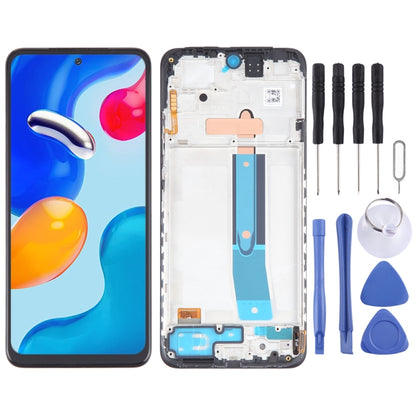 OLED Material LCD Screen For Digitizer Full Assembly with Frame, For Xiaomi Redmi Note 11 4G, For Xiaomi Poco M4 Pro 4G, For Xiaomi Redmi Note 11S 4G, For Xiaomi Redmi Note 10 Pro 4G, For Xiaomi Redmi Note 10 Pro Max, For Xiaomi Redmi Note 10 Pro India...