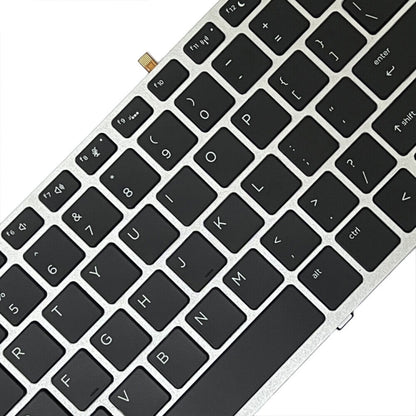 Silver Frame US Version Laptop Backlight Keyboard, For HP ProBook 650 G4