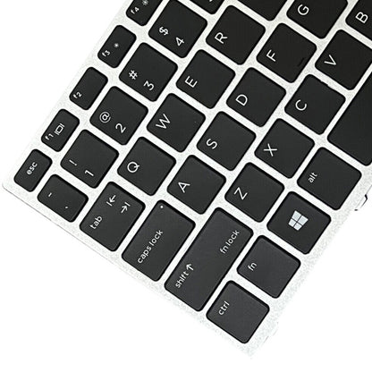 Silver Frame US Version Laptop Backlight Keyboard, For HP ProBook 650 G4