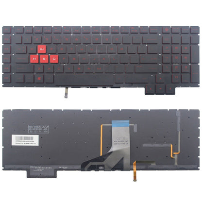 US Version Laptop Backlight Keyboard, For HP Omen 17-AN / 17T-AN