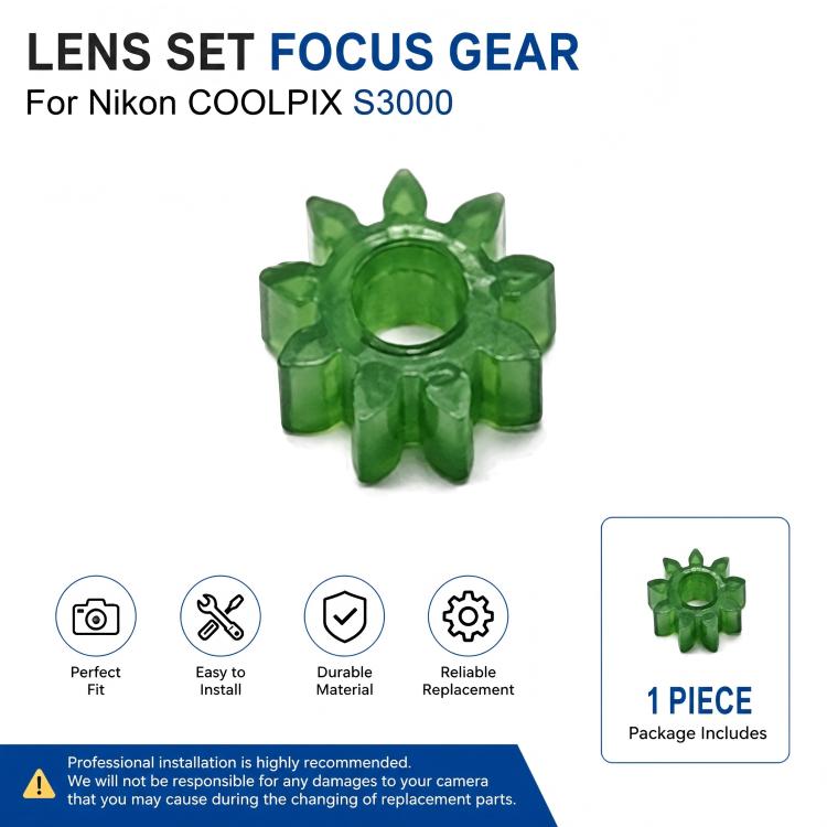 Lens Set Focus Gear, For Nikon COOLPIX S3000