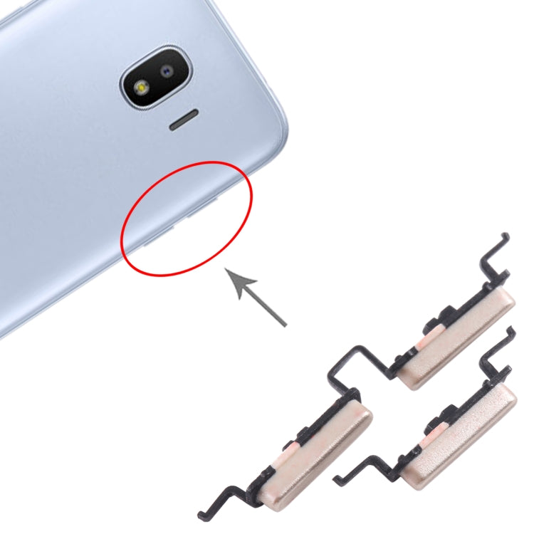 10pcs Power Button + Volume Control Button, For Samsung Galaxy J4 SM-J400, For Samsung Galaxy A8 2018 SM-A530, For Samsung Galaxy A8+ 2018 SM-A730