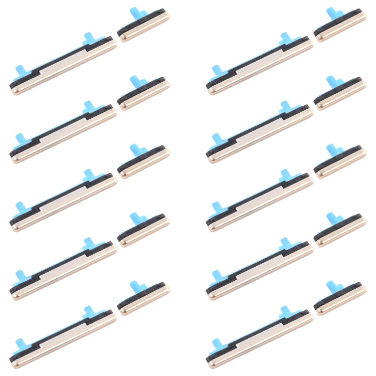 10pcs Power Button + Volume Control Button, For Samsung Galaxy J4 SM-J400, For Samsung Galaxy A8 2018 SM-A530, For Samsung Galaxy A8+ 2018 SM-A730