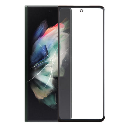 LCD Secondary Screen Outer Glass Lens with OCA Optically Clear Adhesive, For Samsung Galaxy Z Fold6 SM-F956B, For Samsung Galaxy Z Fold5 SM-F946B, For Samsung Galaxy Z Fold4 SM-F936B/W23, For Samsung Galaxy Z Fold3 SM-F926B/W22�������������������������...