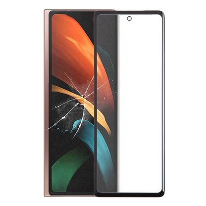 LCD Secondary Screen Outer Glass Lens with OCA Optically Clear Adhesive, For Samsung Galaxy Z Fold6 SM-F956B, For Samsung Galaxy Z Fold5 SM-F946B, For Samsung Galaxy Z Fold4 SM-F936B/W23, For Samsung Galaxy Z Fold3 SM-F926B/W22�������������������������...