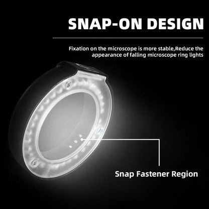 Kaisi RL1 28 Lamp Beads USB Interface Adjustable Brightness Microscope LED Ring Light