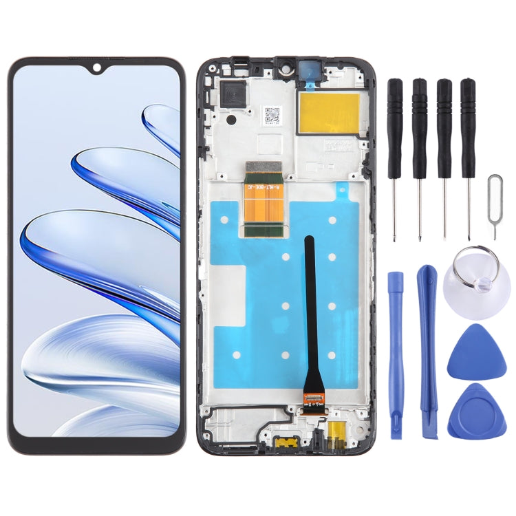 Original LCD Screen Digitizer Full Assembly with Frame, For Honor 500 Smart, For Honor X7b, For Honor Play 8T, For Honor Play 50 Plus, For Honor 70 Lite