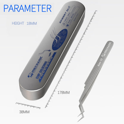 Mechanic Aax-17 Non-Magnetic Stainless Steel Tweezer, Mechanic Aax-17