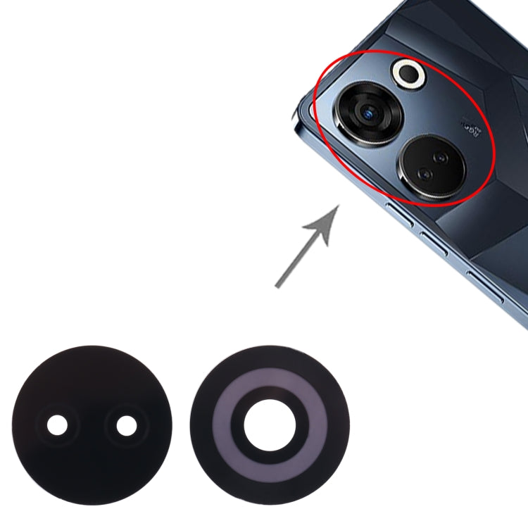 Back Camera Lens, For Tecno Camon 20 Pro, For Tecno Pop 7, For Tecno Spark Go 2023