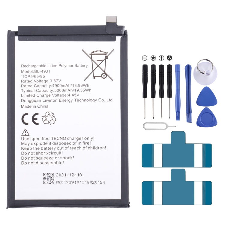 Battery Replacement, For Tecno Camon 17 Pro / Camon 18P, For Tecno Pova 2 LE7, For Tecno Camon 17 CG6 CG7, For Tecno Spark 7 / Spark 7T, For Tecno Spark 6 Air / Pouvoir 4 Pro, For Tecno Spark 6 / Camon 16, For Tecno Pop 4 / Camon 15                    ...