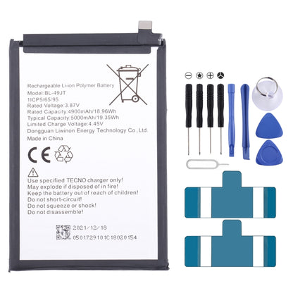 Battery Replacement, For Tecno Camon 17 Pro / Camon 18P, For Tecno Pova 2 LE7, For Tecno Camon 17 CG6 CG7, For Tecno Spark 7 / Spark 7T, For Tecno Spark 6 Air / Pouvoir 4 Pro, For Tecno Spark 6 / Camon 16, For Tecno Pop 4 / Camon 15                    ...