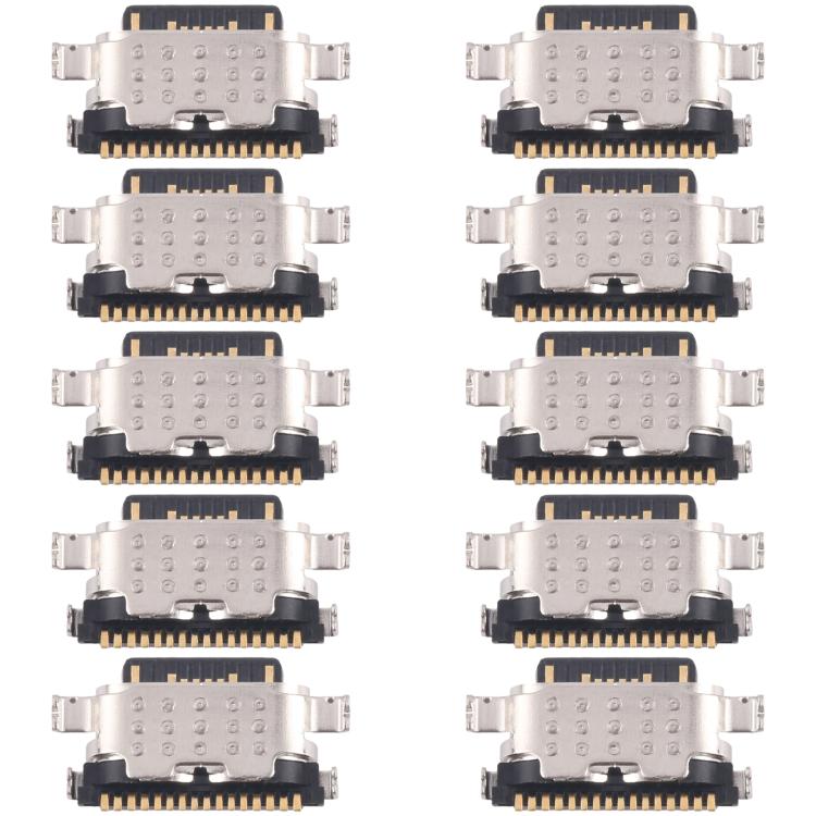 10pcs Original Charging Port Connector, For Tecno Pova 6 Neo 4G, For Tecno Pova 6, For Tecno Camon 30 Pro, For Tecno Camon 30 4G CL6, For Tecno Pova 6 Pro 5G LI9, For Tecno Spark 20 Pro+ KJ7, For Tecno Spark 20 Pro KJ6, For Tecno Spark 20C BG7n��������...
