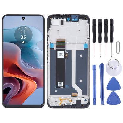 OEM LCD Screen Digitizer Full Assembly with Frame, For Motorola Moto G06, For Motorola Moto G15 Power, For Motorola Moto E15, For Motorola Moto G05, For Motorola Moto G15, For Motorola Moto G35, For Motorola Moto G55, For Motorola Moto G 5G 2024       ...