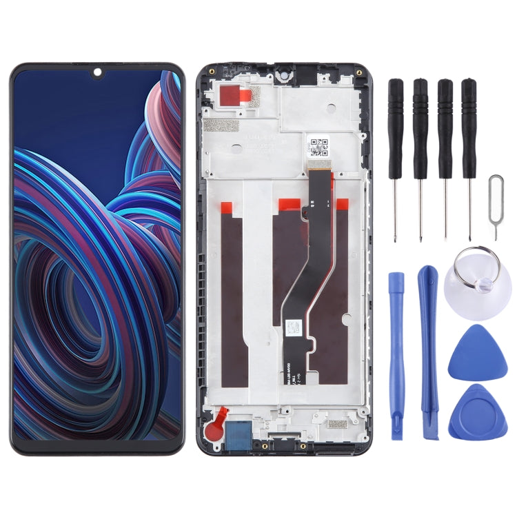 LCD Screen Digitizer Full Assembly with Frame, For ZTE Blade A73 5G, For ZTE Blade A73 4G 7060, For ZTE Blade A72 5G 7540N, For ZTE Blade V40 Vita 8045, For ZTE Blade A72 4G A7040, For ZTE Blade A52 4G