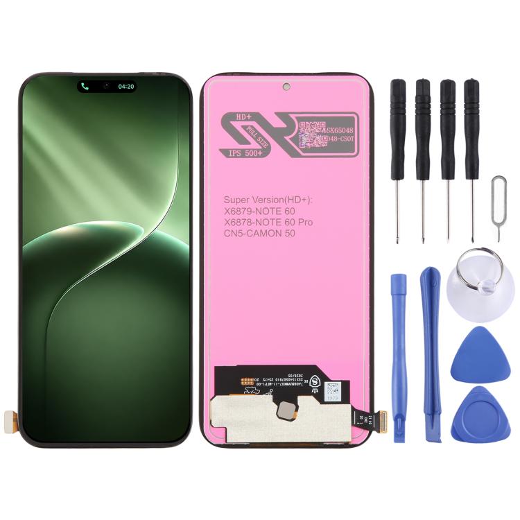 OEM LCD Screen with Digitizer Full Assembly, For Tecno Pop X 5G, For Tecno Pova 8 5G LK6, For Tecno Camon 50 Pro 5G CN7c, For Tecno Pova 7 4G LJ6/Pova 7 Neo 4G, For Tecno Spark 50 5G KN8, For Tecno Pova Curve 2 5G LK7K, For Tecno Pop 20 4G             ...