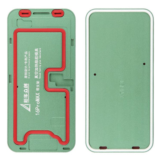 LCD Screen Frame Vacuum Heating Glue Removal Mold with Holder, For iPhone 16 Pro Max, For iPhone 16 Pro, For iPhone 16 Plus, For iPhone 16, For iPhone 15 Pro Max, For iPhone 15 Pro, For iPhone 15 Plus, For iPhone 15, For iPhone 14 Plus, For iPhone 14