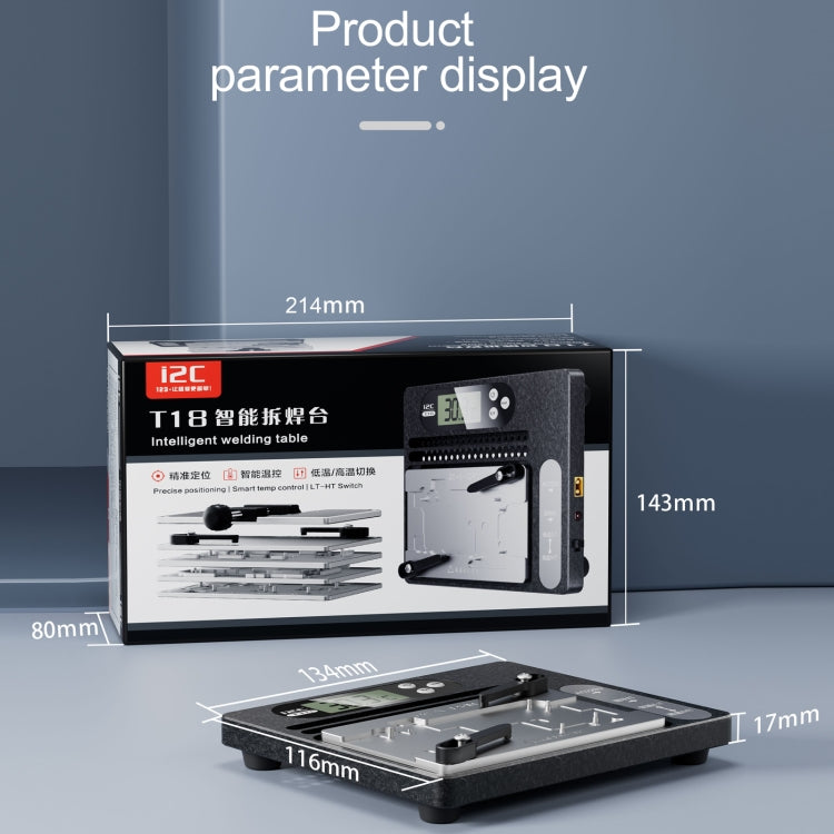 i2C T18 LCD Display PCB Motherboard Layered Desoldering Station With Glue Removal Module, With Glue Removal Module