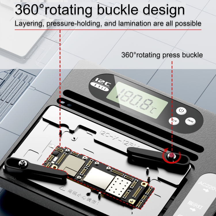 i2C T18 LCD Display PCB Motherboard Layered Desoldering Station With Glue Removal Module, With Glue Removal Module