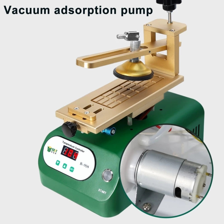 BEST B-918A 7 inch 110V Vacuum Pump LCD Screen Rotary Heating Platform Separator, EU Plug