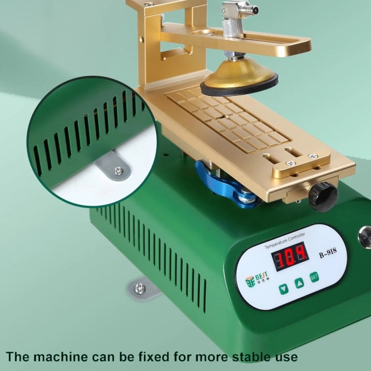BEST B-918A 7 inch 110V Vacuum Pump LCD Screen Rotary Heating Platform Separator, EU Plug