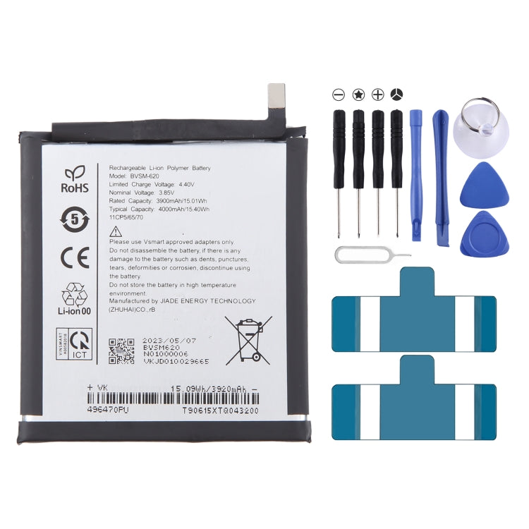 Battery Replacement, For VSMART BVSM-420 4450mAh, For VSMART BVSM-330 3520mAh, For VSMART BVSM-620 4000mAh, For VSMART BVSM-340 3500mAh, For Vsmart joy 3 plus BVSM-430 5000mAh, For VSMART BVSM-220 2550mAh, For VSMART BVSM-230 BVSM230 3000mAh           ...