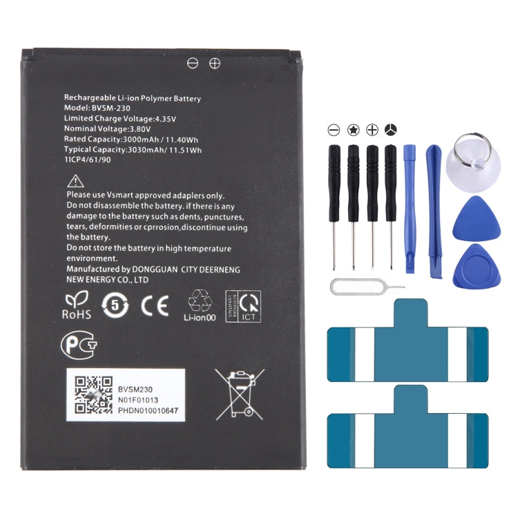 Battery Replacement, For VSMART BVSM-420 4450mAh, For VSMART BVSM-330 3520mAh, For VSMART BVSM-620 4000mAh, For VSMART BVSM-340 3500mAh, For Vsmart joy 3 plus BVSM-430 5000mAh, For VSMART BVSM-220 2550mAh, For VSMART BVSM-230 BVSM230 3000mAh           ...