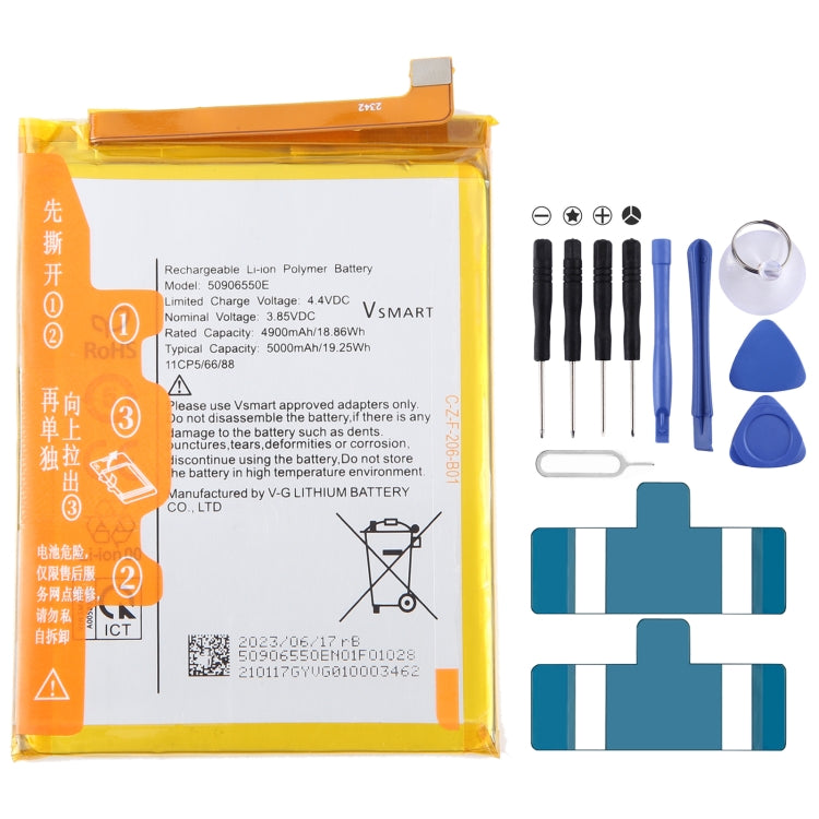 Battery Replacement, For VSMART BVSM-420 4450mAh, For VSMART BVSM-330 3520mAh, For VSMART BVSM-620 4000mAh, For VSMART BVSM-340 3500mAh, For Vsmart joy 3 plus BVSM-430 5000mAh, For VSMART BVSM-220 2550mAh, For VSMART BVSM-230 BVSM230 3000mAh           ...