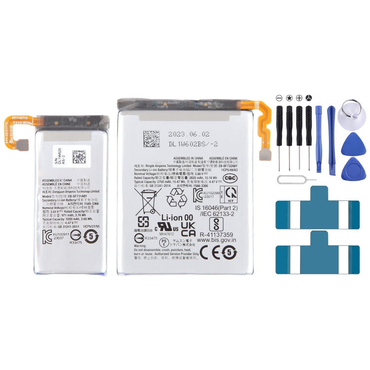 Battery Replacement, For Galaxy A36 / A56 5000mAh, For Galaxy S25 S9310 4000mAh, For Galaxy S25+ S936E/W/B/N/U S9360 4900mAh, For Galaxy S25 Ultra S938B/N/W/U/Q SM-S9380 5000mAh, For Galaxy S24 FE 4700mAh, For Galaxy Z Flip6 2870mAh 1130mAh 1 Pair     ...