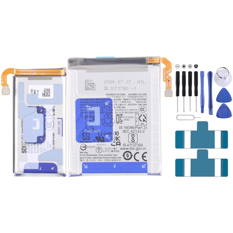 Battery Replacement, For Galaxy A36 / A56 5000mAh, For Galaxy S25 S9310 4000mAh, For Galaxy S25+ S936E/W/B/N/U S9360 4900mAh, For Galaxy S25 Ultra S938B/N/W/U/Q SM-S9380 5000mAh, For Galaxy S24 FE 4700mAh, For Galaxy Z Flip6 2870mAh 1130mAh 1 Pair     ...