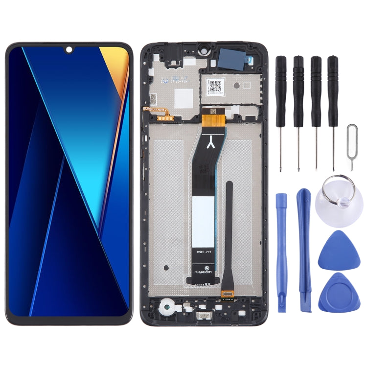 Original IPS Material LCD Screen Digitizer Full Assembly with Frame, For Xiaomi Poco C61, For Xiaomi Redmi A3, For Xiaomi Poco M6 5G, For Xiaomi Redmi 13C 5G, For Xiaomi Poco C65, For Xiaomi Redmi 13C 4G, For Xiaomi Poco M6 Pro 5G, For Xiaomi Redmi 12 ...