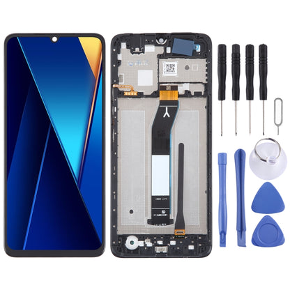 Original IPS Material LCD Screen Digitizer Full Assembly with Frame, For Xiaomi Poco C61, For Xiaomi Redmi A3, For Xiaomi Poco M6 5G, For Xiaomi Redmi 13C 5G, For Xiaomi Poco C65, For Xiaomi Redmi 13C 4G, For Xiaomi Poco M6 Pro 5G, For Xiaomi Redmi 12 ...