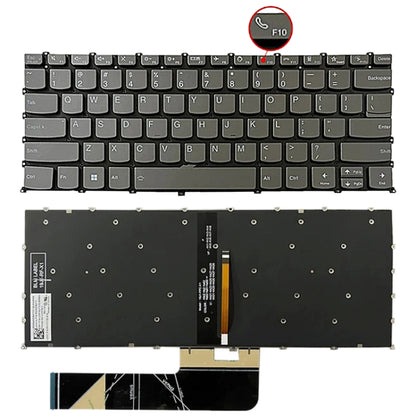 US Version Laptop Backlight Keyboard, F10 Key with Phone Icon, For Lenovo IdeaPad 5 / Yoga Slim 7 Pro(with Phone Icon)