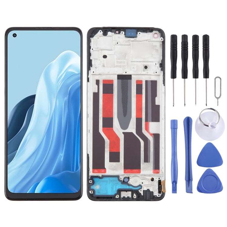 OLED LCD Screen Digitizer Full Assembly with Frame, For OPPO A78 4G CPH2565, For OPPO Reno8 Z 5G, For OPPO Reno8 4G, For OPPO Reno8 Lite 5G, For OPPO Reno8 5G, For OPPO F21 Pro 5G, For OPPO F21 Pro, For OPPO Reno7 Lite, For OPPO Reno7 4G���������������...